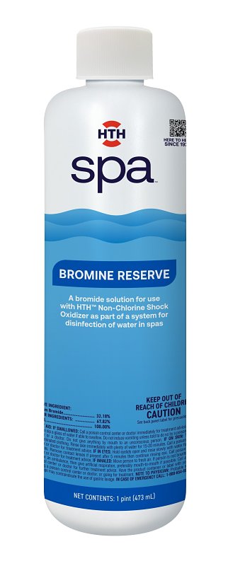 HTH Spa 86240 Bromine Reserve for Spas & Hot Tubs, 16oz