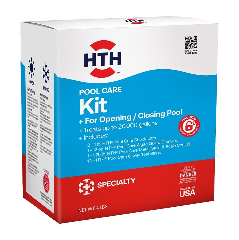 HTH 91022R, Swimming Pool Care Kit, 4 lbs