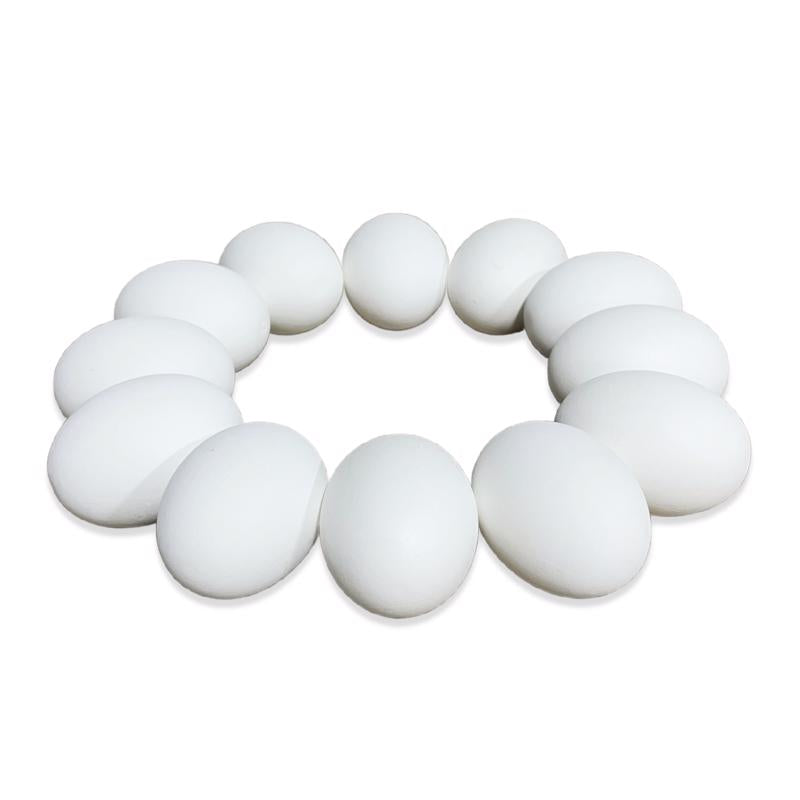 The Eggmazing Egg Decorator Authentic Wooden Eggs - for Easter Egg Decorating, Arts and Crafts - Matte White Eggs Specifically to be Used with All Eggmazing Egg Decorators (12 Pack), Ages 3 and Up