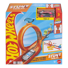 Hot Wheels Action Stunt Track Surprise, Portable Circuit with Launcher and Shock Surprise, Exciting Stunts for Kids Ages 4+ JHK76