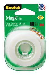 Scotch Magic Tape, Invisible, Engineered for Office and Home Use, 3/4 x 500 Inches, 1 Roll (205)