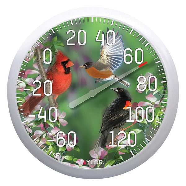Taylor Precision Products 6774 13-Inch Birds Outdoor Thermometer - Quantity 1