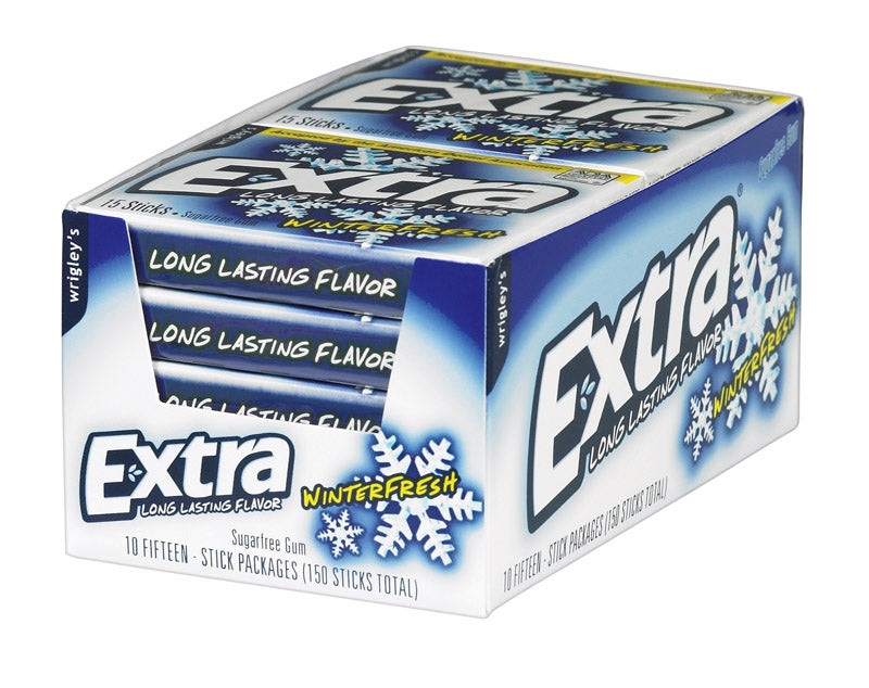 Wrigley's Extra Sugar-Free Gum, Winterfresh, 15 ct
