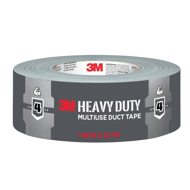 3M Heavy Duty Duct Tape Grey, 1.88 in x 20 yd, 1 Roll, 2120