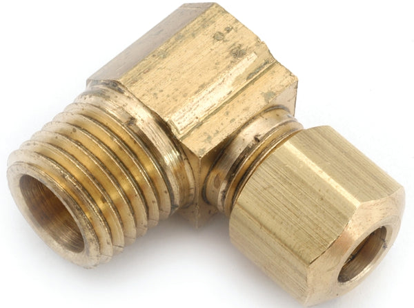 Anderson Metals 750069-0604 3/8-Inch by 1/4-Inch Low Lead Male Elbow, Brass