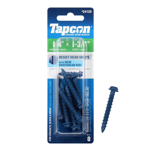 ITW Brands 24120 8PK 1/4x1-3/4 Concrete Anchor