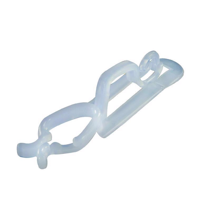Dyno Commerical All-N-1 Light Clips White Plastic 100 pk 73029-2000CAC