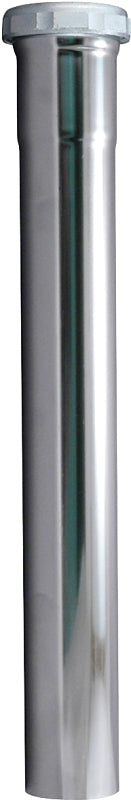 Plumb Pak PP13-12CP Extension Tube, 1-1/2 in Dia X 12 in L, Slip Joint, 22 Ga, Chrome Plated, Brass