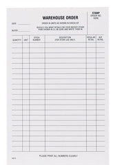 Centurion Warehouse Order Pad 90079