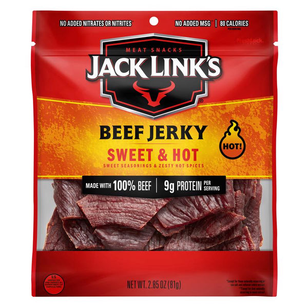 Jack Links Sweet and Hot Beef Jerky, 2.85 oz, 2.85 oz 10000007616