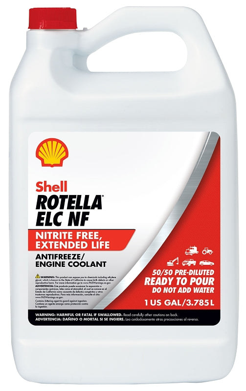 Shell Rotella Nitrite-Free Extended Life ELC Anti-Freeze + Coolant, Pre-Diluted 50/50, 1 Gallon 550041810