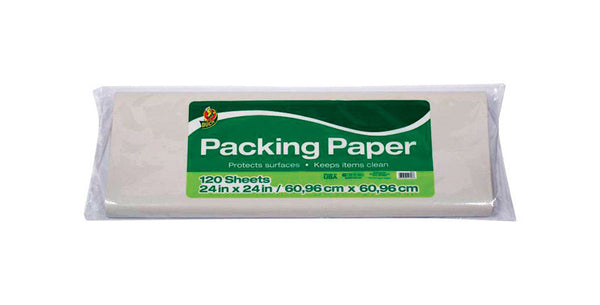 Shurtech Brands LLC Duck Packing Protective Paper - 24amp;quot; Width x 24amp;quot; Length - 5.43lb Paper Weight - White 1139951
