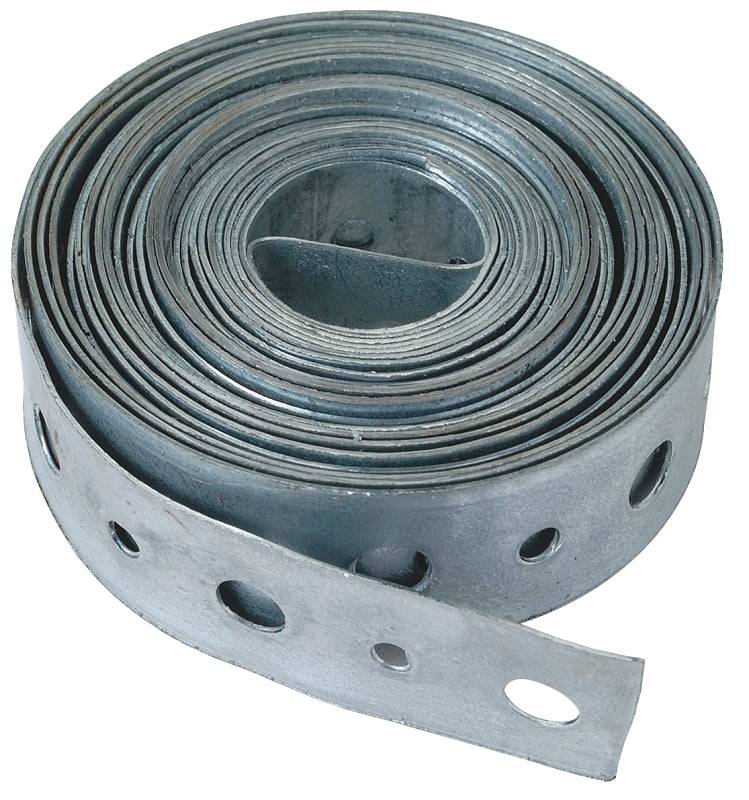 Plumb Pak PP855-8 Pipe Strap, 10 Ft L W, Iron, Galvanized, 3/4" x 10'