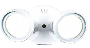 HALO TGS Outdoor Integrated LED Flood & Security Light Twin Round Head White