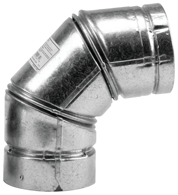 SELKIRK 243231 Type L Vent Stove Pipe Elbow, Galvanized, 3" 243231/243230
