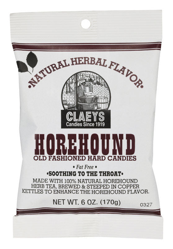 Claeys Old Fashioned Hard Candy, Horehound, 6 Ounce 611