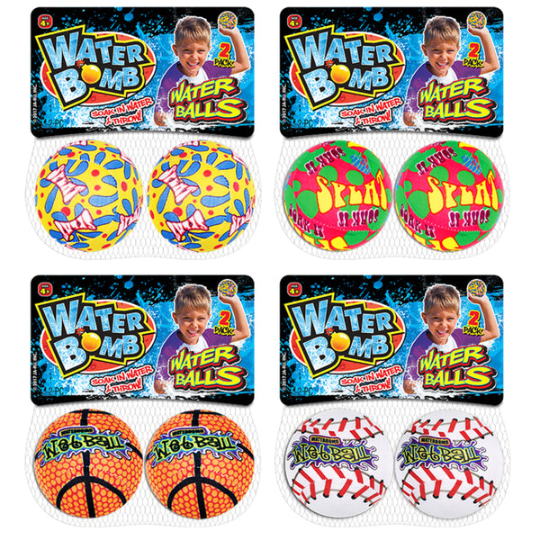 Ja-Ru Splash Outdoor Water Toys Water Bomb foam 2 pk 149 (24-Pack)