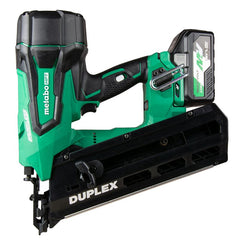 Metabo HPT 36V MultiVolt? Cordless Forming Nailer | 21 Degree Duplex Nail, up to 3-1/2-Inch | 1-36V Battery + Charger | NR3675DD NR3675DDM