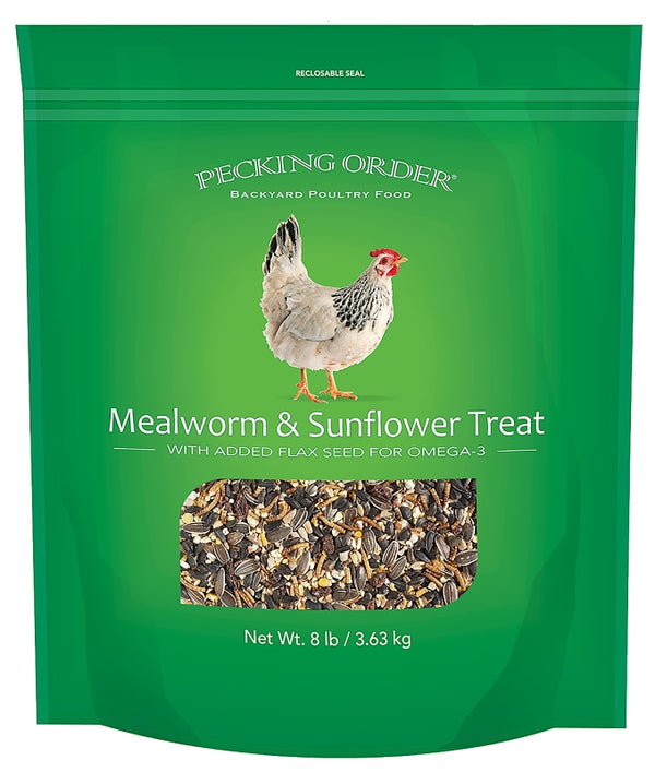 Pecking Order Mealworm & Sunflower Treat, 8 lb 009329