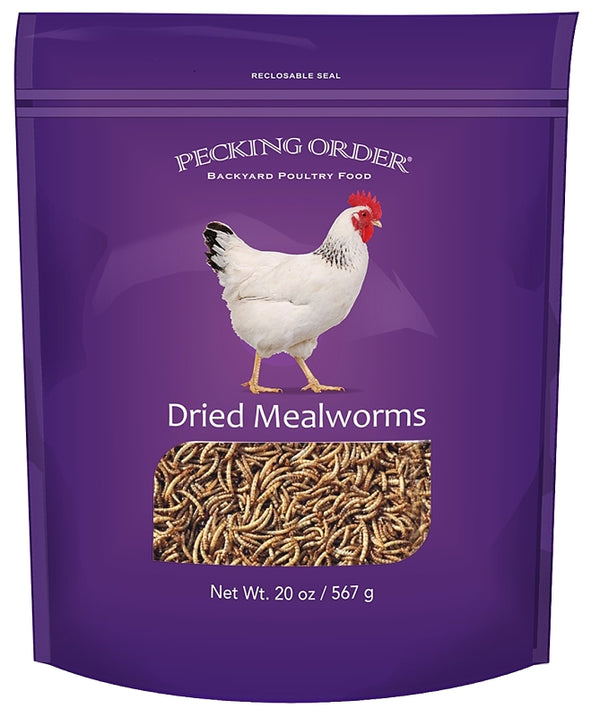 Pecking Order Dried Mealworms 20 oz 009331