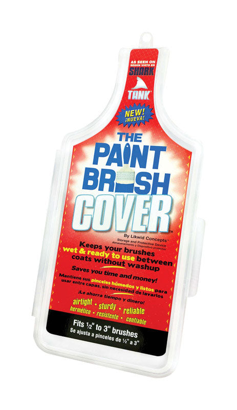 Likwid Concepts 9.25 in. L x 3 in. W Plastic Paint Brush Cover Clear