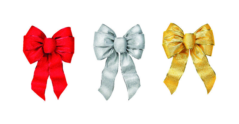 HOLIDAY TRIM 6166 Bow Holiday Assortment, Red