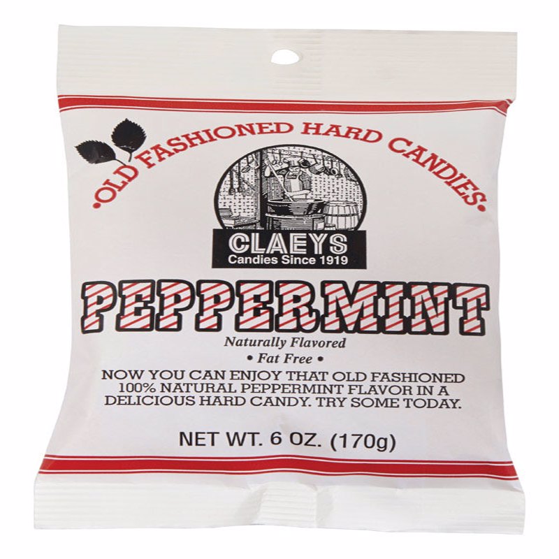 Claey's, Old Fashioned Hard Candy Peppermint, 6 Ounce Bag