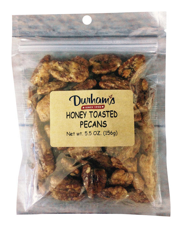 Dollins Pecan Co Inc Durhams Honey Toasted Pecans 5.5 Oz. Bagged - Case of: 12 7304240002