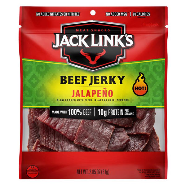 Jack Links 10000008445 Beef Jerky, 2.85 oz, Jalapeno8