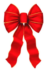 Holiday Trims 6910 Christmas Bows Red/Gold