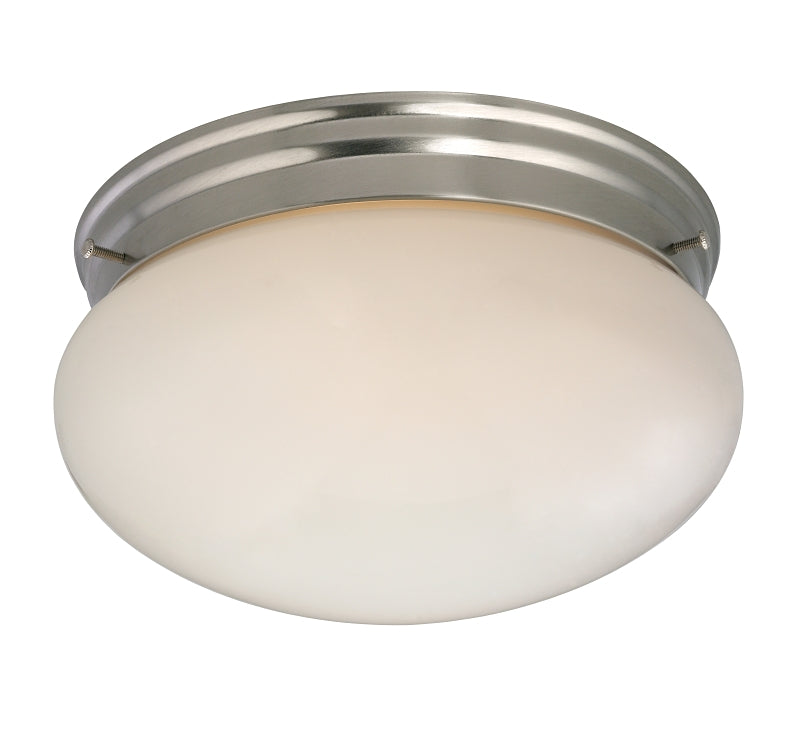 Boston Harbor F14BB02-8005-BN 9380254 Dimmable Round Ceiling Light Fixture, (2) 60/13 W Medium A19/CFL Lamp, Brushed Nickel