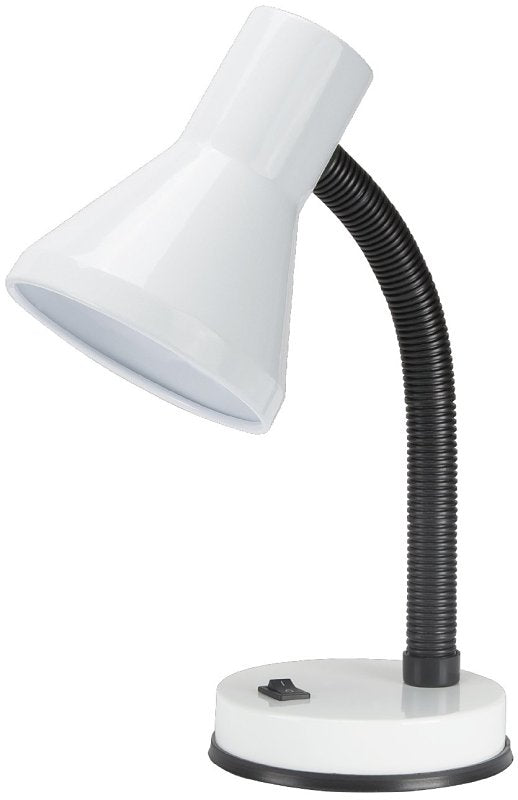 Boston Harbor TL-TB-134-WH-3L Flexible Clip-On Table Lamp, 60 W, A19