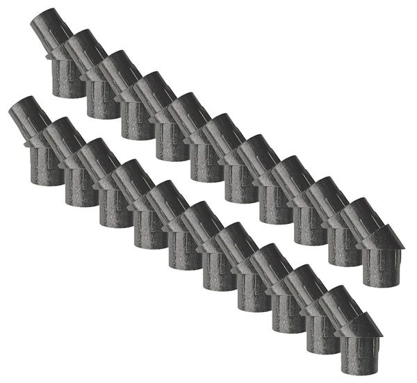 Nuvo Iron SRAR Connections-20 Pack installs one 10 Pack of Round balusters on Stair predrilled Holes Railing Adapter, Black