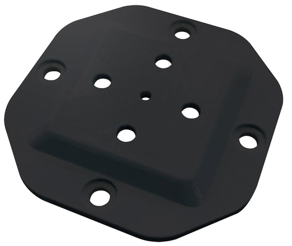 Nuvo Iron HDWPCP4B Heavy Duty Wood Post 4" x 4"-Bolts Included Plate Connector, Black