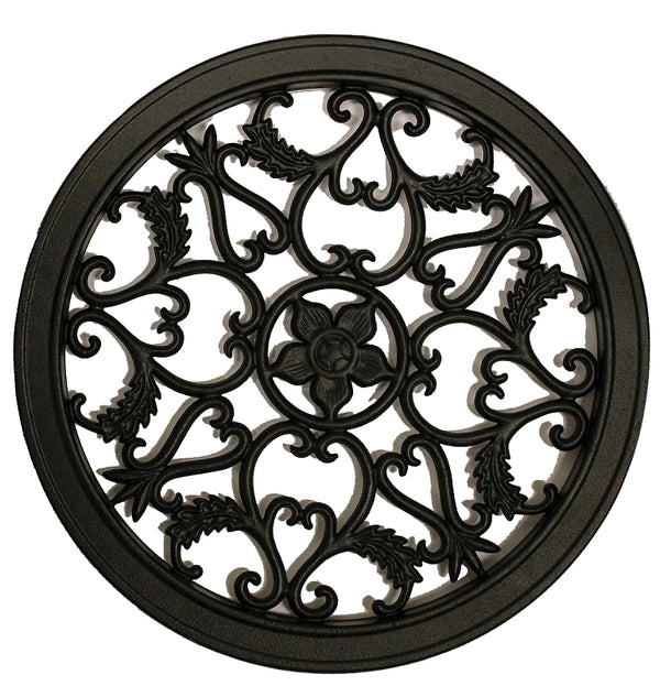 Nuvo Iron Decorative Insert for Fencing, Gates, Home, Garden - Round, 15" ACW55