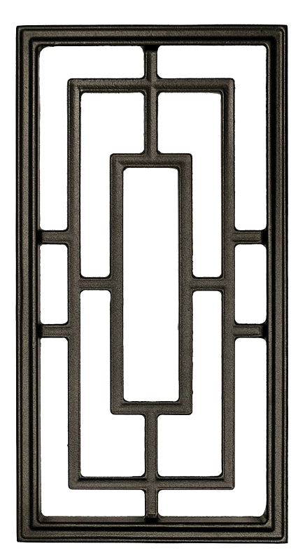 Nuvo Iron Decorative Insert for Fencing, Gates, Home, Garden - Rectangle, 17" ACW57