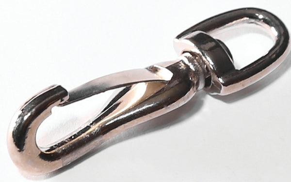 Baron 334-1/4 Steel Round Swivel Eye Spring Snap with 3/16" Opening 20 lb Zinc Plated