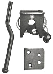 Nuvo Iron LCWSLBLK Spring Loaded Catch w/Adjustable Cable Gate Latch, Black