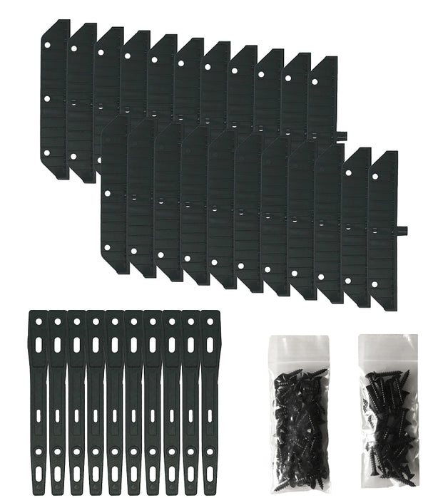 Nuvo Iron LSB48 Hardware System-Holds up to 11 Boards Louver, Black