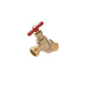 Brass 3/4-in MIP x 3/4-in MHT No Kink Heavy Duty Hose Bibb