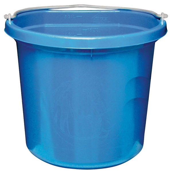 FORTEX-FORTIFLEX FB-124 FB-124BL Bucket, 24 qt Volume, Rubber/Polyethylene, Blue
