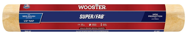 Wooster Brush R240-18 Super/Fab Roller Cover, 1/2-Inch Nap, 18-Inch