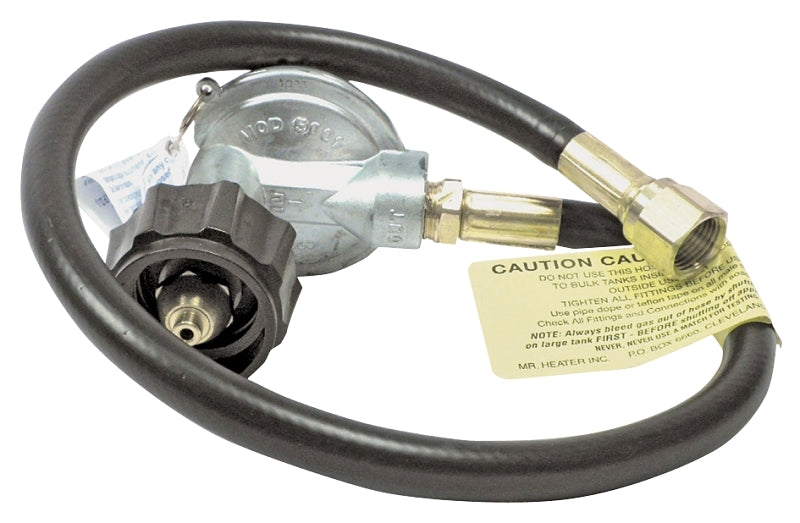 Mr. Heater 3/8 in. Dia. x 22 in. L Brass/Plastic Hose Assembly And Regulator