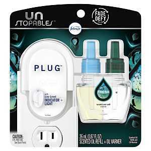 Febreze Unstopables Fresh Pluggable Scented Oil Refill with Warmer Air Freshener (1 Count, 0.87 Oz)