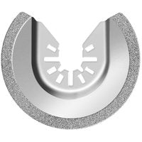 Rockwell RW8926 2-1/2-Inch Sonicrafter Oscillating Multitool Diamond Coated Semicircle Saw Blade with Universal Fit System