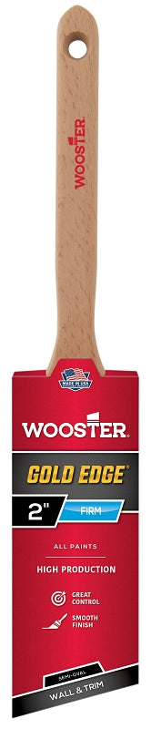 Wooster 5236-2 Series 5236 2" Gold Edge SemiOval Angle Brush, 2 Inch