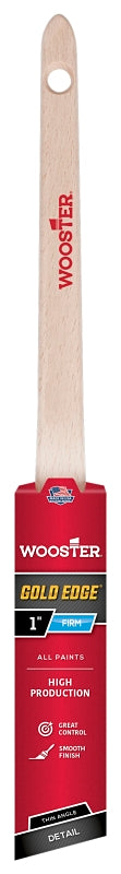Wooster 5234-1 Series 5234 1" Gold Edge Thin Angle Brush, 1 Inch