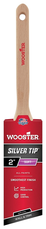 Wooster 5228-2 Silver Tip Semi-Oval Angle Sash Brush, 2 Inch