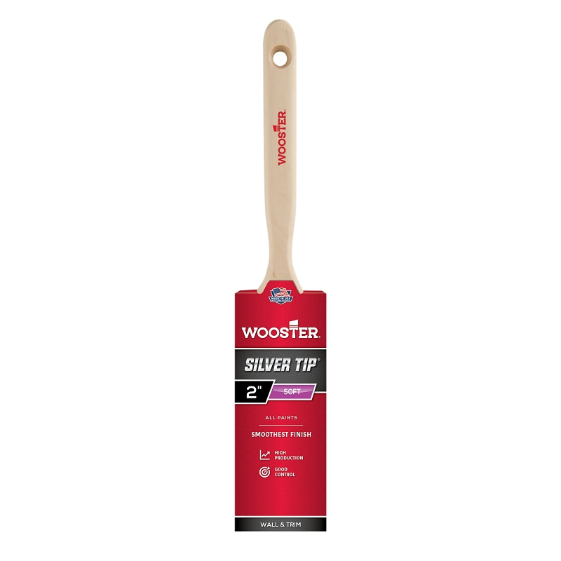Wooster Brush 5220-2 Silver Tip Flat Sash Paintbrush, 2-Inch