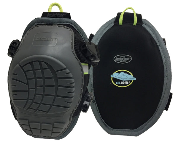 Bucket Boss - Molded GelDome Nonmar Knee Pads, KneeKeeper HV Kneepads (GX2), Grey